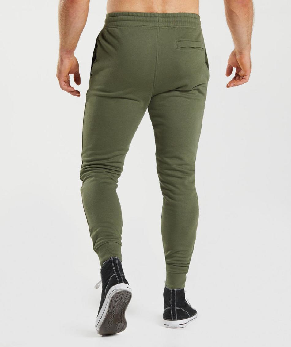 Pantalones Jogger Gymshark Crest Hombre Verde Oliva | CO 3702BEX